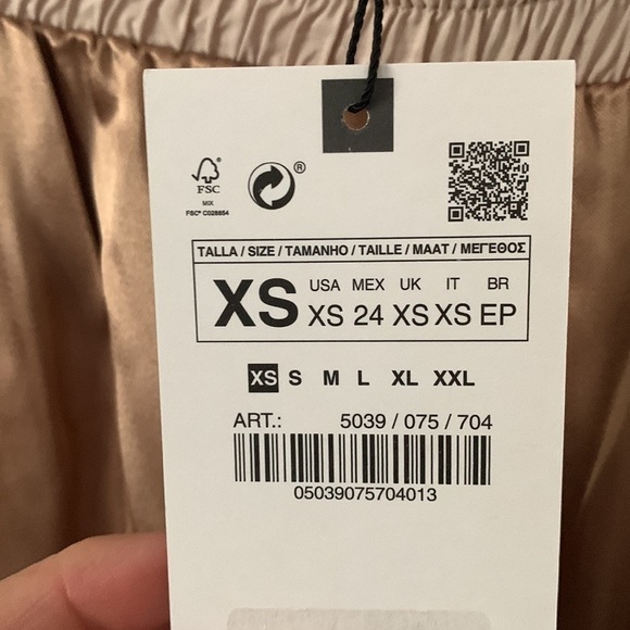 Zara Satin Effect Jogger Pants - Picture 8 of 14